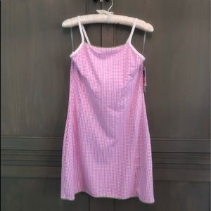 Pink and white tennis dress